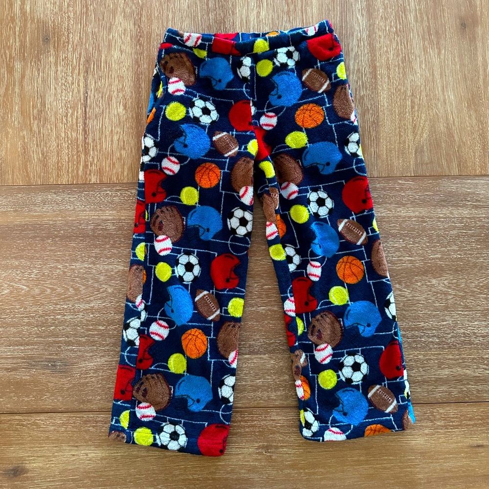 Sovereign Athletic Sports Print Fleece Lounge Pajama Pants Size 7/8